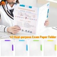 ราคา SGB 10 ชิ้น A3 โฟลเดอร์กระดาษทดสอบแบบใช้คู่พลาสติกดีไซน์แข็งแรง ที่วางเอกสารสีสุ่มสําหรับจัดเก็บข้อมูลองค์กรโรงเรียนสํานักงาน (28293059061)