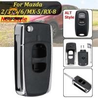 ราคา เคสรีโมทกุญแจรถยนต์ 2 ปุ่ม แบบพับได้ สําหรับ Mazda 2 3 5 6 (17160130361)
