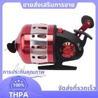 ราคา รอกตกปลาเกียร์ compound ขนาดใหญ่ ม้วนล้อยางทนทาน สีแดง มาพร้อมสายรัดข้อมือและสาย PE 55 เมตร (50601229362)