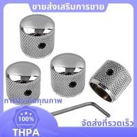 ราคา 4 ชิ้นโลหะ Volume Tone Dome Tone กีตาร์ควบคุมความเร็วลูกบิดพร้อมสกรูสําหรับ Fender Strat Telecaster Gibson LP กีตาร์ไฟฟ้าหรือเบส paudnefth (26865457810)