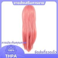 ราคา วิกผมคอสเพลย์ตรงยาว 80 ซม วิกผมหลากสี Heat Full Resilient สีชมพู paudnefth (29790575526)