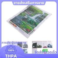 ราคา ภาพวาดน้ำตกและทิวทัศน์ปลา งานเย็บปักถักร้อยด้วยเพชรสังเคราะห์ สำหรับประดับตกแต่งบ้าน (41765485481)