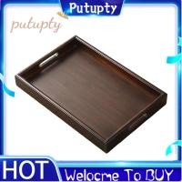 ราคา ถาดน้ําชาไม้เนื้อแข็งสี่เหลี่ยมถาดเสิร์ฟไม้เนื้อแข็งที่เก็บบนโต๊ะอาหาร (48550074375)