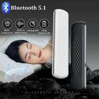 ราคา Bone Conduction Sleep ลําโพงบลูทูธไร้สายสเตอริโอ Soundbar ภายใต้หมอนกล่องดนตรีในตัวเสียงรบกวนสีขาวปรับปรุง (41624028944)