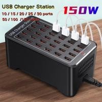ราคา 150w สถานีชาร์จ USB 10 15 20 25 30 หลายพอร์ต Universal Desktop USB Charger สําหรับโทรศัพท์และแท็บเล็ต US EU UK Power Adapter (24931055253)