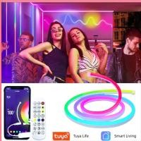 ราคา ไฟเชือกนีออน LED DYNA แถบ LED นีออน 5M 10M พร้อมรีโมทคอนโทรลบลูทูธแสงในร่มกลางแจ้งไฟเชือกนีออน (49100662628)