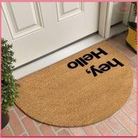 ราคา พรมปูพื้น ไดนา พรมเช็ดเท้ากันลื่นปาล์มมะพร้าวเลียนแบบสร้างสรรค์ล้างทําความสะอาดได้ทําความสะอาดง่ายครึ่งวงกลมรูปร่างดักฝุ่นเสื่อประตูประตูทางเข้า (56250642558)