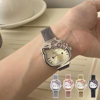 ราคา นาฬิกาแมวคิตตี้ ดีไซน์หน้าปัดน่ารัก นาฬิกาควอตซ์ เครื่องประดับแฟชั่นสาว (26181047009)
