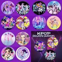 ราคา Kpop Demon Hunnters ปุ่ม Pins อะนิเมะฟิล์มเข็มกลัด Zoey Rumi Jinu Huntr x Badge Pin แฟนโปรดปรานเสื้อผ้ากระเป๋าอุปกรณ์เสริมของขวัญ (42267454054)