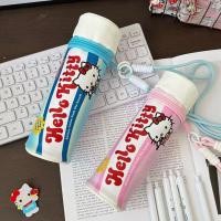 ราคา สร้างสรรค์คิตตี้ยาสีฟันกรณีดินสอที่ไม่ซ้ํากันเครื่องเขียนถุงเก็บอุปกรณ์ (41260271974)