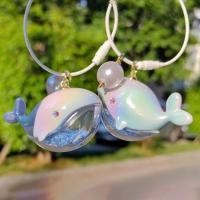 ราคา พวงกุญแจ จี้รูปปลาวาฬ และไข่มุก สไตล์โรแมนติก สําหรับห้อยกระเป๋านักเรียน (24506544136)