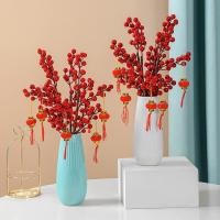 ราคา 2025 ปีใหม่ตกแต่งกระถางต้นไม้แขวนจี้เทศกาลฤดูใบไม้ผลิเครื่องประดับสีแดงตกแต่งบ้าน (26221150533)