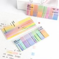 ราคา สติกเกอร์ดัชนีสีไล่ระดับสี บันทึกเหนียวละเอียดพิเศษเขียนได้สําหรับนักเรียนอุปกรณ์ (41508236275)