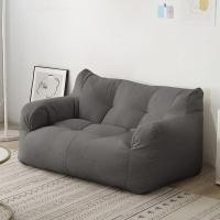 ราคา อินโซฟาคู่ที่เรียบง่ายชั้นโซฟาเสื่อทาทามิห้องนอนถุงถั่วโซฟานุ่มสีดําสีเทาสีเบจเบาะนั่งหอพัก (42517386472)