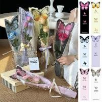 ราคา อิน โปร่งใสช่อดอกไม้ถุงบรรจุภัณฑ์สร้างสรรค์ช่อดอกไม้ผีเสื้อห่อวัสดุ Florist Supplies ของขวัญวันสตรี (25837833748)