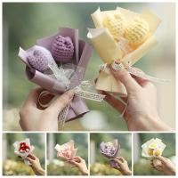 ราคา แฮนด์เมดถักดอกไม้สร้างสรรค์สําเร็จรูปพัฟดอกไม้วันแม่ถักช่อดอกไม้นิรันดร์ของขวัญของขวัญวันเด็กผู้หญิง (22185692026)