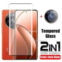 ราคา 2in1 ฟิล์มกระจกนิรภัยกันรอยหน้าจอ ทรงโค้ง ป้องกันเลนส์กล้อง สําหรับ Realme 12 Pro Plus 5G 2024 Realme12Pro 12Pro 12ProPlus 12Pro 12X 12pLUS Realme12 (24314659396)
