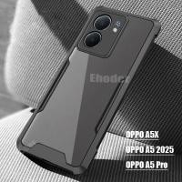 ราคา ปลอกสําหรับ OPPO A5X A5 Pro A5i 2025 4G 5G กรณีอะคริลิคใสสําหรับ OPPOA5 OPPOA5Pro OPPOA5X A5Pro A5iPro เกราะกันกระแทกป้องกันกรณี (43704373413)