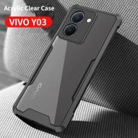 ราคา ปลอกสําหรับ Vivo Y03 Y03T Y18 4G Y28S 2024 เคสโทรศัพท์อะคริลิคใสป้องกันโปร่งใสสําหรับ VivoY03 Y28 VIVOY28 VivoY18 VivoY28S VivoY03T ฝาครอบกันกระแทก (25570359767)