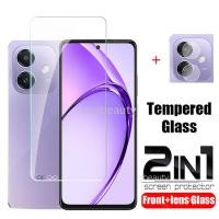ราคา OPPO A3X A3 A5 A5X A5 Pro A5i 5G 2025 ป้องกันหน้าจอ 2in1 คลุมทั้งหมดกระจกนิรภัยที่ชัดเจนสําหรับ CPH2681 OPPOA3X OPPOA5 A5Pro OPPOA5 A5iPro ป้องกันฟิล์มกล้องเลนส์ (28708071003)