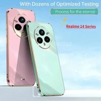 ราคา ปลอกสําหรับRealme 14 Pro Plus 14X 14T 5G 2025 เคสโทรศัพท์ซิลิโคนชุบSoft SquareกันกระแทกสําหรับRealme14 14Pro 14Pro Realme14T Realme14Xกลับกรณี (28336386249)
