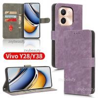 ราคา ปลอกสําหรับ Vivo Y28 Y38 4G 2024 เคสโทรศัพท์หนังแม่เหล็กสําหรับ VivoY28 VivoY38 Y 28 38 5G กันกระแทกกลับกรณี (27401333777)