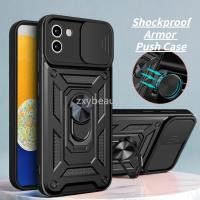 ราคา สําหรับ Samsung Galaxy A07 A06 A05 2025 5G เคสโทรศัพท์กันกระแทกแม่เหล็กผู้ถือแหวนสําหรับ SamsungA06 A04 A04E SamsungA05 A07LTE SamsungA04 Push ดึงกล้องฝาครอบป้องกัน (26109739315)