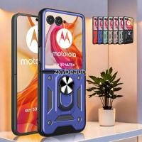ราคา Motorola razr 50 Ultra 5G 2024 เคสโทรศัพท์แม่เหล็กผู้ถือแหวนสําหรับ MOTO Razr50 50Ultra Razr50Ultra razr Push ดึงกล้องฝาครอบป้องกัน (26054594787)