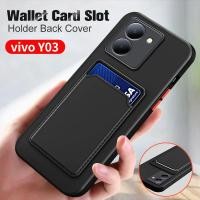 ราคา ปลอกสําหรับ Vivo Y03 Y03T 4G 2024 เคสโทรศัพท์ช่องเสียบการ์ดกระเป๋าสตางค์สแควร์สําหรับ VivoY03 T VivoY03T Y 03 ซิลิโคนอ่อนกลับกรณี (25826233417)