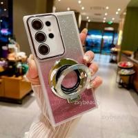ราคา Samsung Galaxy S24 S23 Ultra Plus 4G 5G 2024 กรณีBling Blingแหวนผู้ถือปลอกสําหรับSamsungS24 S24Plus S23Plus S23FE FE S24Ultra S23Ultra S24FE Soft Glitter Slimปกหลัง (25373079142)