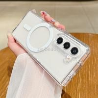 ราคา ปลอกสําหรับ Samsung Galaxy Z พับ 7 6 5 4 3 5G 2025 กรณีโปร่งใสแม่เหล็กปกอ่อนสําหรับ ZFold Fold6 Fold5 Fold4 Fold3 ZFold6 ZFold5 ZFold7 Fold7 FIOD กันกระแทกกลับกรณี (25283511519)