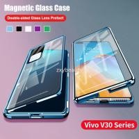 ราคา 360 กันกระแทกสองด้านปลอกใสสําหรับvivo V40 V30 Pro 5G 2024 เคสโทรศัพท์โลหะแม่เหล็กสําหรับVIVOV30 V30Pro VivoV30Pro V40 V40Pro VivoV40 ฝาหลัง (25219022119)