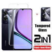 ราคา Realme Note 60 60X 2024 5G 4G ป้องกันหน้าจอ 2in1 คลุมทั้งหมดกระจกนิรภัยใสสําหรับ Note60 Note60X กระจกป้องกันกล้องเลนส์ฟิล์ม (25135339622)