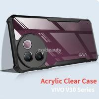 ราคา Casing Vivo V30E 2024 4G 5G กรณีอะคริลิคใสสําหรับ VivoV30E V30 V30Pro VivoV30Pro เกราะกันกระแทกกล ้ องป ้ องกันกรณี (25079877005)
