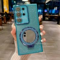 ราคา Samsung Galaxy S24 S23 Ultra Plus FE 4G 5G 2025 กรณีBling Blingแหวนผู้ถือปลอกสําหรับSamsungS24 S24Ultra S23Ultra S23Plus S23FE S24FE Soft Glitter Slimปกหลัง (24774736441)