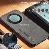 ราคา ปลอกสําหรับ Honor X9B 5G X9C X9A 2024 เคสโทรศัพท์ Retro หนังนุ่มสําหรับ HonorX9B HonorX9A HonorX9 AB 4G HonorX9C ซิลิโคนขอบกลับกรณี (24551597860)