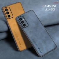 ราคา เคสโทรศัพท์หนังแกะ TPU แบบนิ่ม กันกระแทก สําหรับ Samsung Galaxy A14 5G A54 A34 2023 M14 A14 LTE A 14 4G (23221387180)