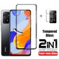 ราคา 2in1 ฟิล์มกระจกนิรภัยกันรอยหน้าจอ แบบเต็มจอ สําหรับ Redmi Note 11 10 Pro 5G Note11 11S 4G 10S 10Pro Note10 (23116221856)