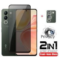 ราคา 2in1 ฟิล์มกระจกนิรภัยกันรอยหน้าจอ ป้องกันเลนส์กล้อง เพื่อความเป็นส่วนตัว สําหรับ Vivo V29E V27E 5G 2023 VivoV29E VivoV27E E 4G (22584138661)