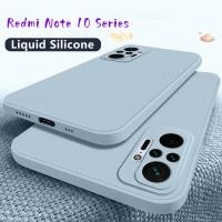 ราคา เคสโทรศัพท์ ยางซิลิโคนนิ่ม TPU ทรงสี่เหลี่ยม สีพื้น สําหรับ Redmi Note 10 Pro 10S 4G 10Pro Note10 5G Note10S Note10Pro (19562053053)