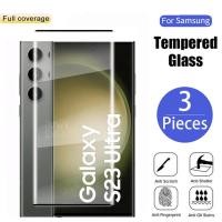 ราคา ฟิล์มกระจกนิรภัยกันรอยหน้าจอ ขอบโค้ง สําหรับ Samsung Galaxy S23 Ultra SamsungS23 S23Ultra (15496252456)