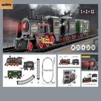 ราคา QUIBLO Retro Steam Train มีเสียงรถไฟความเร็วสูงชุดรางรถไฟไฟฟ้า รถไฟรถไฟรถไฟไฟฟ้าไอน้ําหัวรถจักรDIYชุดRetroสเปรย์รถไฟชายของเล่น (47900943029)
