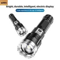 ราคา QUIBLO ไฟฉาย Led USB ชาร์จไฟฉายแรงสูงแบบพกพา ซูมสปอตไลท์ฉุกเฉิน (43976149009)