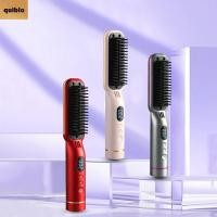 ราคา เครื่องหนีบผม QUIBLO หวีผมตรงแบบชาร์จไร้สาย จอแสดงผล LCD Type C Mini Straightening Comb (46850933346)