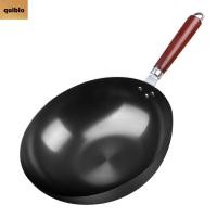 ราคา คุอิบลู หม้อเหล็กหล่อด้ามไม้โดยไม่ต้องหูจีนปรุงรสกระทะเหล็กแบบดั้งเดิมไม่ติดไม่เคลือบทําอาหารกระทะทําอาหารทําอาหารที่บ้าน (55450788968)