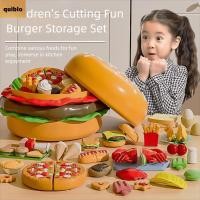 ราคา QUIBLO ตัดผลไม้เกม ABS จําลองเล่นครัวของเล่น ของขวัญของเล่นแฮมเบอร์เกอร์ชุดผักชุด Hotdog ชุดของเล่นครัวจําลอง Interactive Play (52000774259)