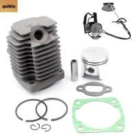 ราคา QUIBLO ชุดกระบอกเครื่องตัดหญ้า ลูกสูบสีดําสีขาว 411 กระบอกเครื่องตัดหญ้าคุณภาพสูงพร้อมเครื่องประดับ 40 6 กระดาษ Pad เข็มลูกกลิ้งเครื่องตัดหญ้ากระบอกสําหรับ Makita 411 (51401138826)