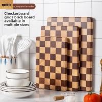 ราคา QUIBLO เขียง ไม้ขนาดใหญ่สองด้านเขียง Creative Antibiotic Anti Slip เครื่องมือทําอาหารเนื้อผักเขียงห้องครัว (53201173652)