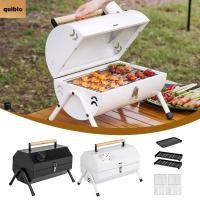 ราคา QUIBLO Barbeque เตา มัลติฟังก์ชั่น Dual Side BBQ Grill แบบพกพาพับถ่านย่างอุปกรณ์ตั้งแคมป์ (50851187894)