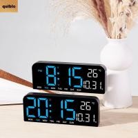 ราคา QUIBLO นาฬิกาแขวนLED อุณหภูมิติดผนังพร้อมปฏิทิน สำหรับห้องนอน (49650034284)